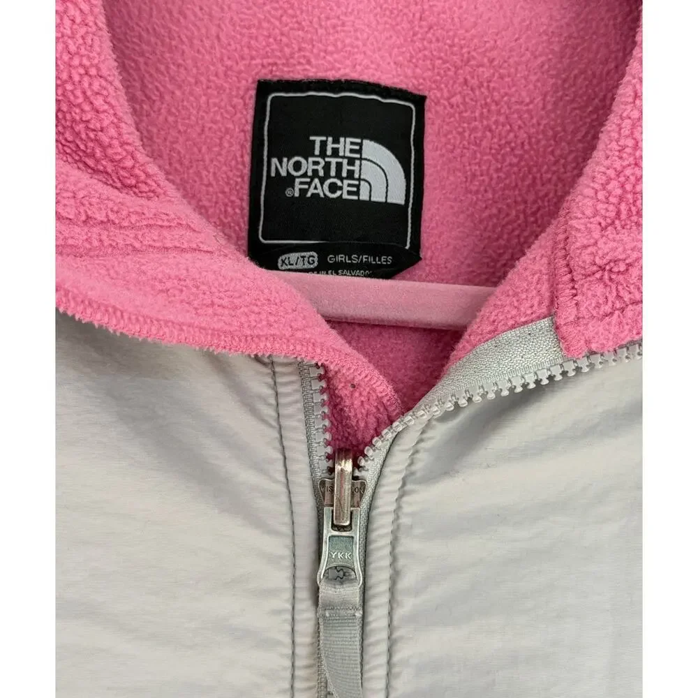 Girl's The North Face Jacket Denali Fleece Full Zip Jacket,‎ Pink, XL